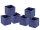 Aufbewahrungsboxen 6er Set faltbar Faltbox 26cm Aufbewahrungskiste quadratisch