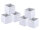 Aufbewahrungsboxen 6er Set faltbar Faltbox 26cm Aufbewahrungskiste quadratisch
