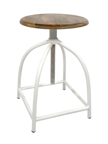 Drehhocker Barhocker Hocker Drehstuhl höhenverstellbar Massivholz Metall