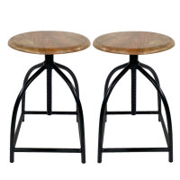 Drehhocker Set 2 Stück Barhocker Hocker Drehstuhl...