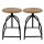 Drehhocker Set 2 Stück Barhocker Hocker Drehstuhl höhenverstellbar Metallgestell