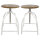 Drehhocker Set 2 Stück Barhocker Hocker Drehstuhl höhenverstellbar Metallgestell