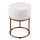 Velour Hocker  Ø 32 H 42 cm Samthocker mit Eisengestell Sitzhocker Pouf