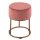Velour Hocker  Ø 32 H 42 cm Samthocker mit Eisengestell Sitzhocker Pouf