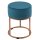 Velour Hocker  Ø 32 H 42 cm Samthocker mit Eisengestell Sitzhocker Pouf