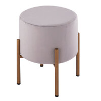 Samt Hocker 2. Wahl Sitzhocker Samt Pouf Ø 32 H 38...