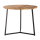 Couchtisch rund Massivholz ø 56cm Wohnzimmertisch Beistelltisch Metall