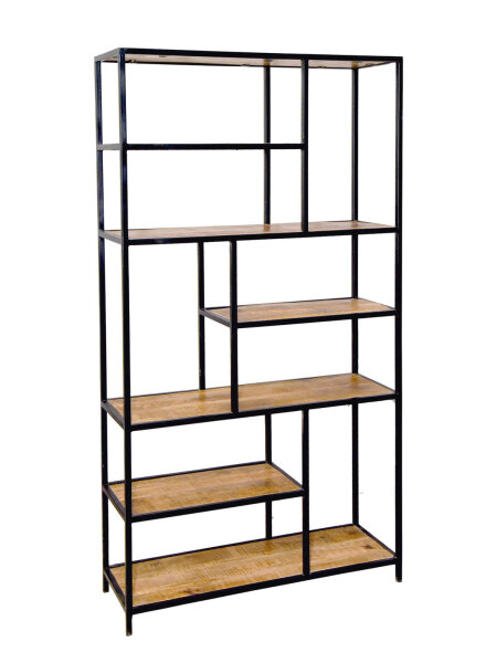 Bücherregal Stand Regal Bücherbord 100 x 193 x 36 cm Liverpool schwarz