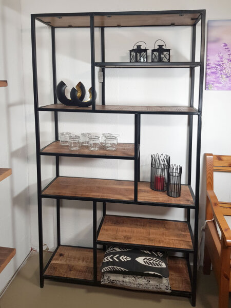 Bücherregal Stand Regal Bücherbord 100 x 193 x 36 cm Liverpool schwarz