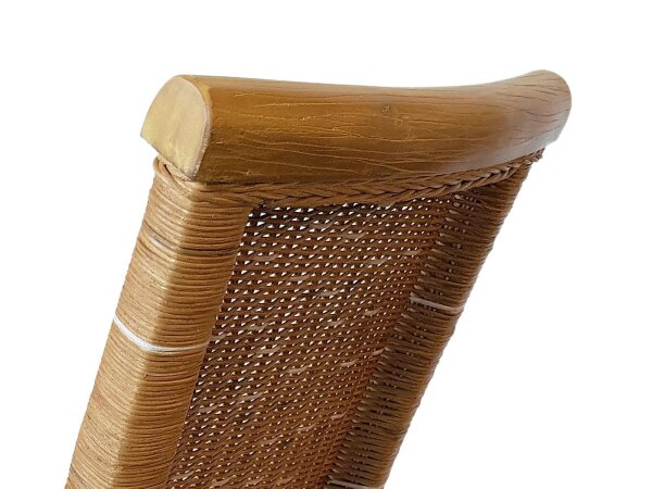Esszimmer Stühle Set Rattanstühle Perth 4 Stück braun Korbstühle nachhaltig