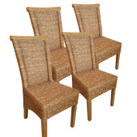 Esszimmer Stühle Set Rattanstühle Perth 4...