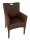 Esszimmer Stühle Set 6 Stück Rattan Bilbao Polstersessel prairie brown