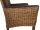Esszimmer Stühle Set 6 Stück Rattan Bilbao Polstersessel prairie brown