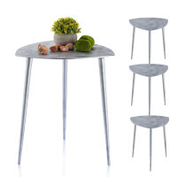 Beistelltisch Metall 4er Set Dekotisch 40cm dreieckig...