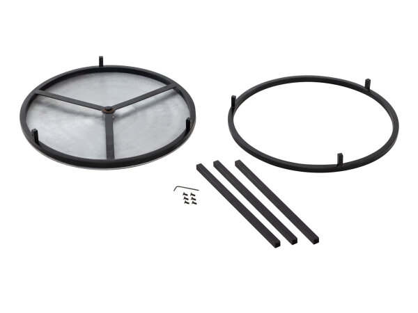 Couchtisch Set 2-teilig ø 55 Beistelltisch silber rund Wohnzimmer