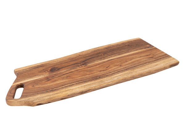 Servierbrett Dekotablett Viking Echtholz Vegan  60x23cm Dekobrett Akazie massiv
