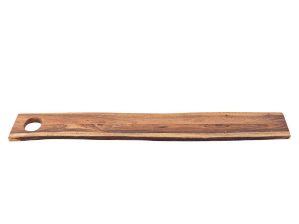 Holzbrett Servierbrett Dekotablett Thor 70x15cm Dekobrett Akazie massiv Vegan