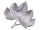 Dekoschale Schale Aluminium Leaf gold o. silber Blattschale
