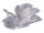 Dekoschale Schale Aluminium Leaf gold o. silber Blattschale