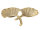 Dekoschale Schale Aluminium Ginkgo 2 Blatt gold o. silber Blattschale