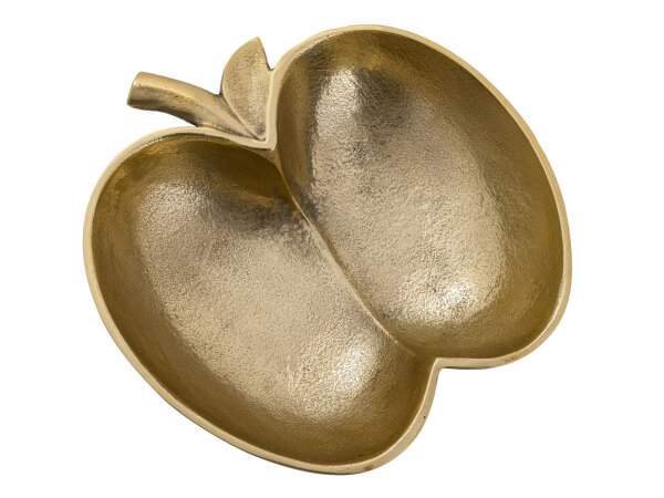 Dekoschale Dekoration Massiv chic Apfel Schale Apple gold o. silber Aluminium