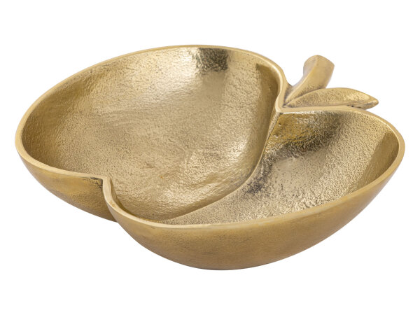 Dekoschale Dekoration Massiv chic Apfel Schale Apple gold o. silber Aluminium