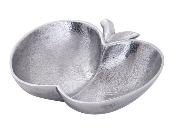 Dekoschale Dekoration Massiv chic Apfel Schale Apple gold o. silber Aluminium
