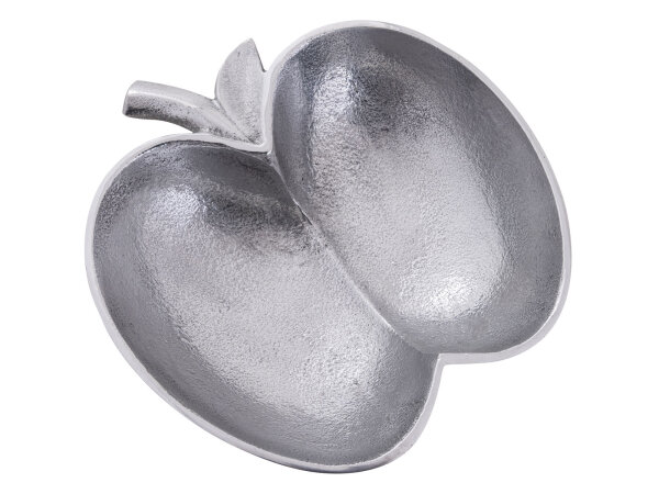 Dekoschale Dekoration Massiv chic Apfel Schale Apple gold o. silber Aluminium