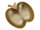 Dekoschale Dekoration Massiv chic Apfel Schale Apple gold o. silber Aluminium