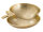 Dekoschale Dekoration Massiv chic Apfel Schale Apple gold o. silber Aluminium