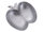 Dekoschale Dekoration Massiv chic Apfel Schale Apple gold o. silber Aluminium