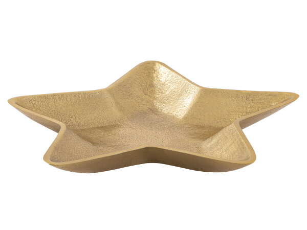 Dekoschalen 2er Set Starlight gold o. silber Weihnachtsdeko Aluminium Stern