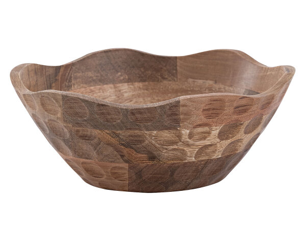 Dekoschale Holzschale ø25 o.30cm H6cm rund Origin schlicht Mangoholz massiv