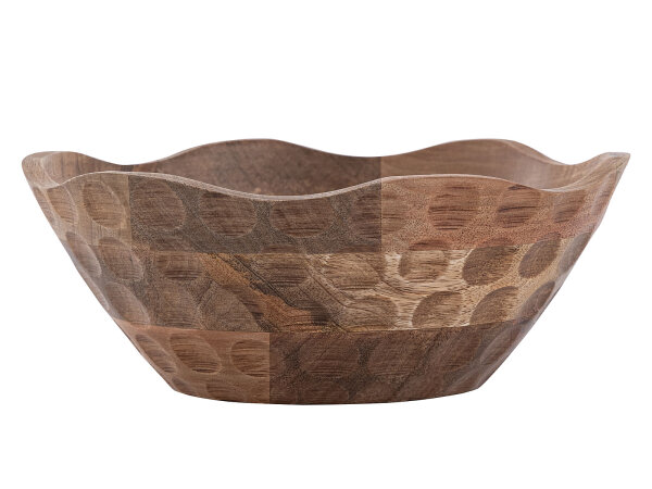 Dekoschale Holzschale ø25 o.30cm H6cm rund Origin schlicht Mangoholz massiv