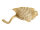 Dekoschale Schale Aluminium Ginkgo groß gold o. silber Blattschale