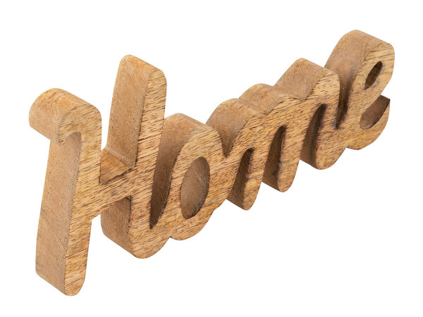 Holzdeko Schriftzug Home B28x12cm Dekoschrift Mangoholz massiv