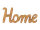 Holzdeko Schriftzug Home B28x12cm Dekoschrift Mangoholz massiv