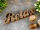 Schriftzug Holzfigur Relax Dekoschrift Mangoholz massiv B28x9cm