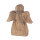 Dekofigur Engel Holzfigur 15x13cm Glücksengel Weihnachtsdekoration Mangoholz