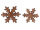 Schneeflocke Set Dekofigur 18x18cm Weihnachtsdekoration Baumbehang Christbaum