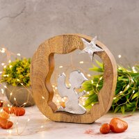 Dekofigur Betender Engel 20x20cm Holzfigur...