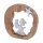 Dekofigur Betender Engel 20x20cm Holzfigur Glücksengel Mangoholz Aluminium