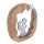 Dekofigur Betender Engel 20x20cm Holzfigur Glücksengel Mangoholz Aluminium
