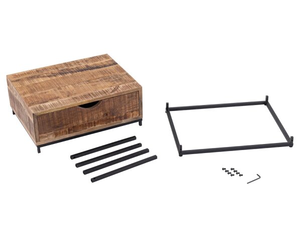 Nachtschrank Holz Nachtkästchen 45x45x35cm Nachtkonsole Maya Beistelltisch