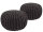 Strickhocker 2er Set Pouf Sitzpouf Sitzpuff Pouf Bodenkissen &Oslash; 55cm grau + grau