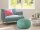 Pouf PREMIUM ø45cm Sitzhocker Strickpouf Innen Terrasse Pool Garten Ocean Wave