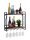 Weinregal Holz Hausbar Flaschenregal 60x45x25cm Rio Mangoholz Metall