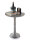 Beistelltisch Metall rund ø 44x53 cm 2-teilig Dekotisch Adlon Mittelfuß Aluminium