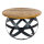 Beistelltisch Couchtisch rund Wohnzimmer Orbit Metall Gestell schwarz 55cm