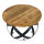 Beistelltisch Couchtisch rund Wohnzimmer Orbit Metall Gestell schwarz 55cm